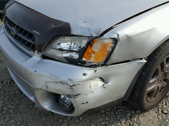 4S3BH675X47626268 - 2004 SUBARU LEGACY OUT SILVER photo 9