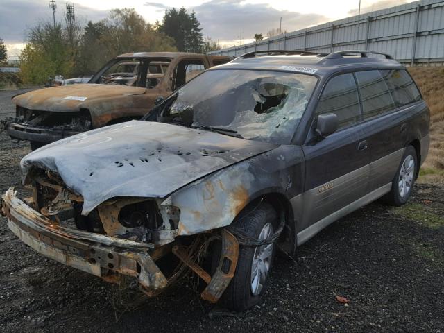 4S3BH665926609403 - 2002 SUBARU LEGACY OUT BLUE photo 2