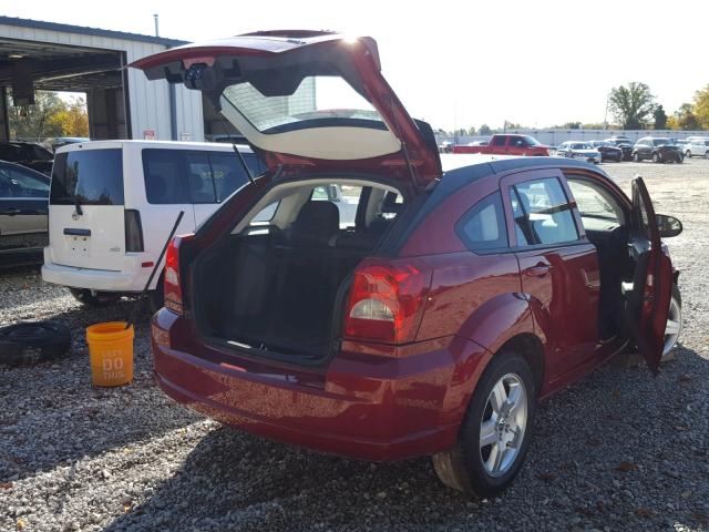 1B3HB48A29D165668 - 2009 DODGE CALIBER SX RED photo 4