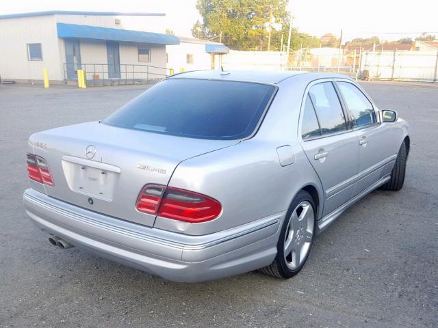 WDBJF74J72B436378 - 2002 MERCEDES-BENZ E 55 AMG SILVER photo 4