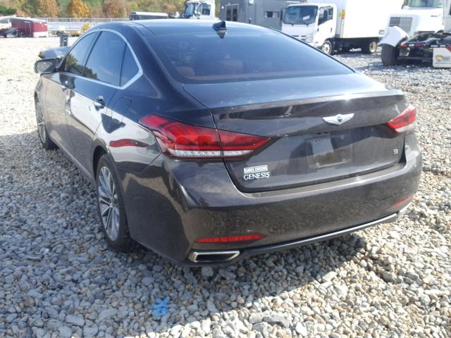 KMHGN4JE4FU027894 - 2015 HYUNDAI GENESIS 3. BROWN photo 3