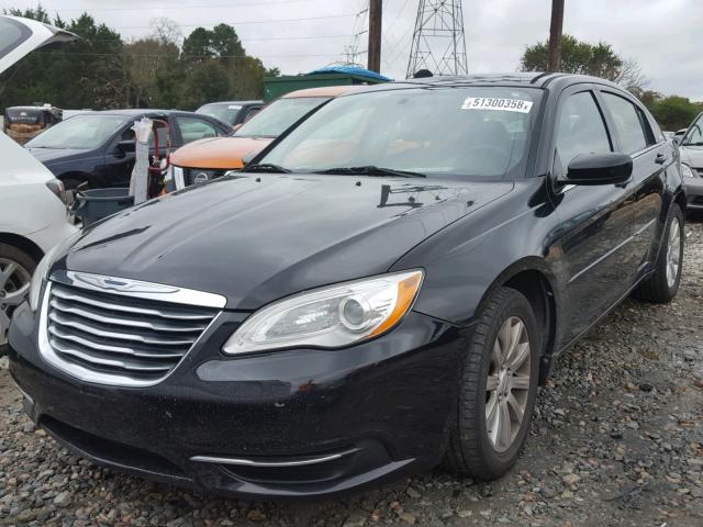 1C3CCBBG5DN703438 - 2013 CHRYSLER 200 TOURIN BLACK photo 2