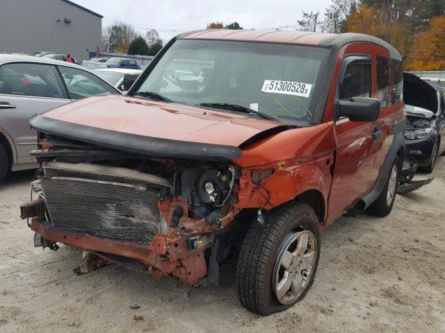 5J6YH286X5L015041 - 2005 HONDA ELEMENT EX ORANGE photo 2