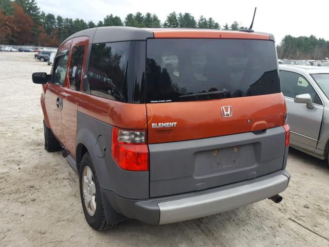 5J6YH286X5L015041 - 2005 HONDA ELEMENT EX ORANGE photo 3