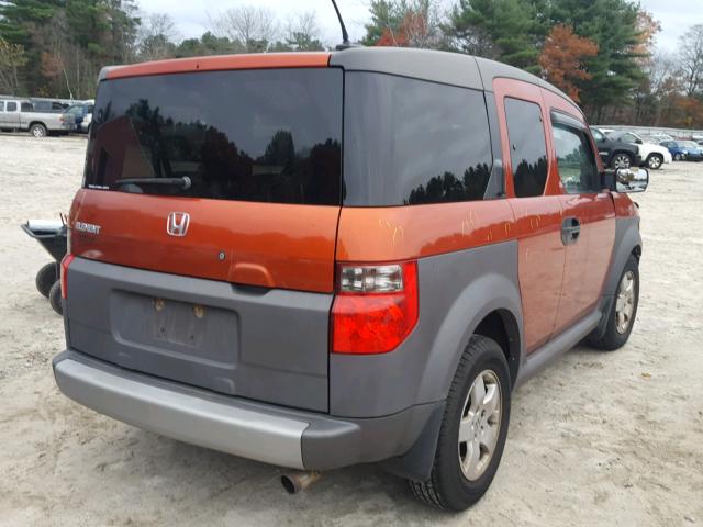 5J6YH286X5L015041 - 2005 HONDA ELEMENT EX ORANGE photo 4