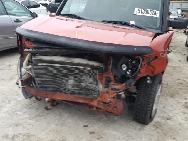 5J6YH286X5L015041 - 2005 HONDA ELEMENT EX ORANGE photo 9