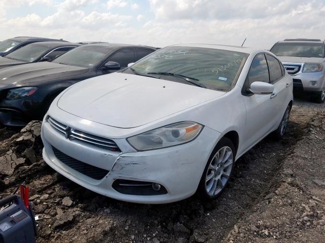 1C3CDFCA3DD335345 - 2013 DODGE DART LIMIT WHITE photo 2