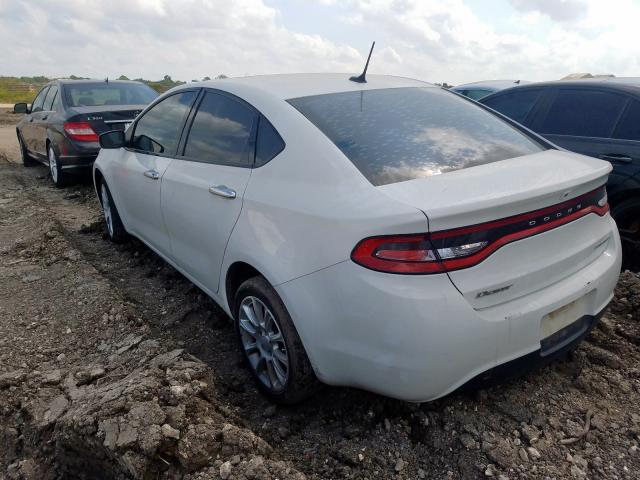 1C3CDFCA3DD335345 - 2013 DODGE DART LIMIT WHITE photo 3