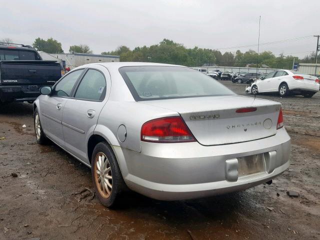 1C3EL46X32N298093 - 2002 CHRYSLER SEBRING LX SILVER photo 3