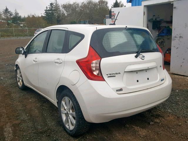 3N1CE2CP6EL363709 - 2014 NISSAN VERSA NOTE WHITE photo 3