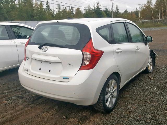 3N1CE2CP6EL363709 - 2014 NISSAN VERSA NOTE WHITE photo 4