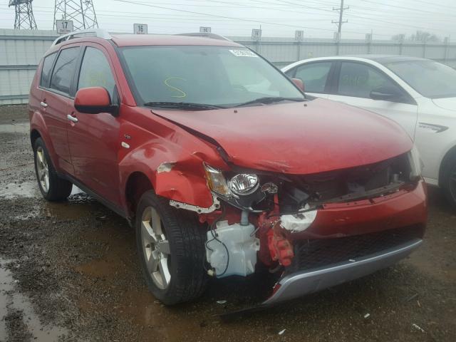 JA4MS41XX8Z016030 - 2008 MITSUBISHI OUTLANDER RED photo 1