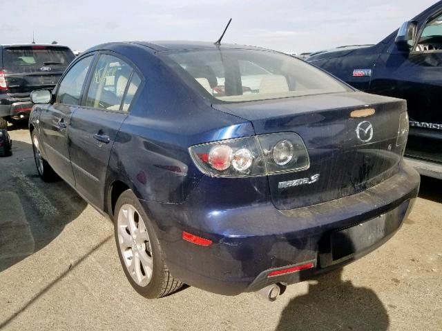 JM1BK32G091197368 - 2009 MAZDA 3 I BLUE photo 3