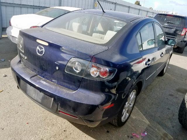 JM1BK32G091197368 - 2009 MAZDA 3 I BLUE photo 4