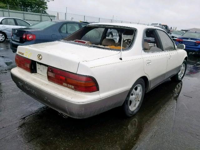 JT8GK13T8R0031495 - 1994 LEXUS ES 300 WHITE photo 4