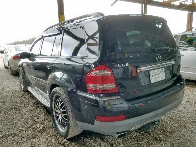 4JGBF71EX7A133097 - 2007 MERCEDES-BENZ GL 450 4MA BLACK photo 3