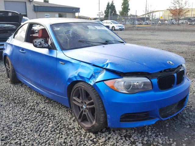 WBAUC9C56DVM13762 - 2013 BMW 135 I BLUE photo 1