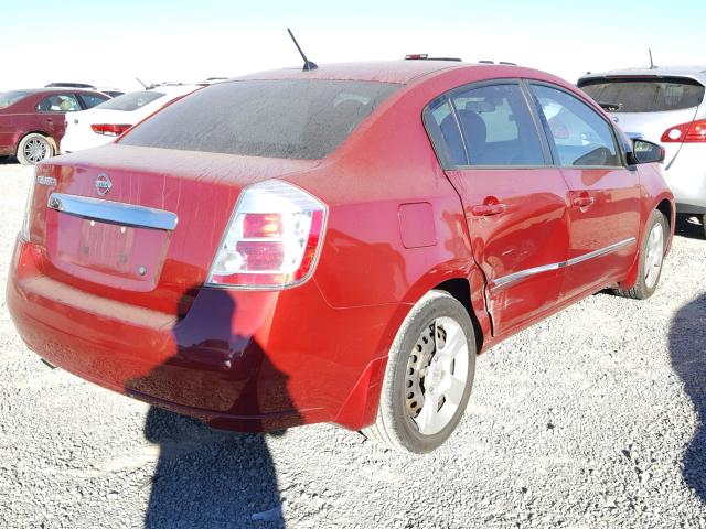 3N1AB6AP1AL714255 - 2010 NISSAN SENTRA 2.0 RED photo 4