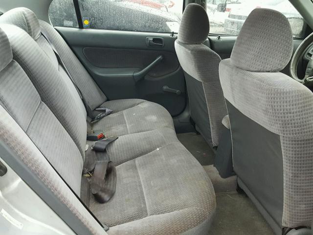 2HGEJ6614YH527764 - 2000 HONDA CIVIC BASE SILVER photo 6