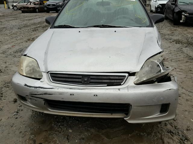 2HGEJ6614YH527764 - 2000 HONDA CIVIC BASE SILVER photo 9