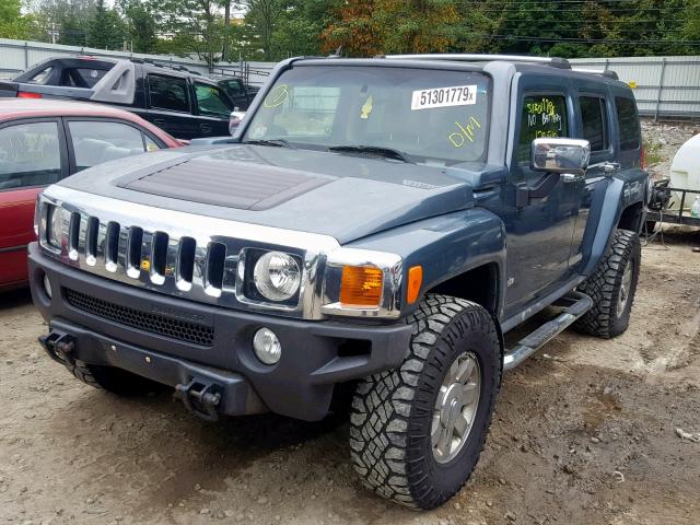 5GTDN136868273960 - 2006 HUMMER H3 BLUE photo 2