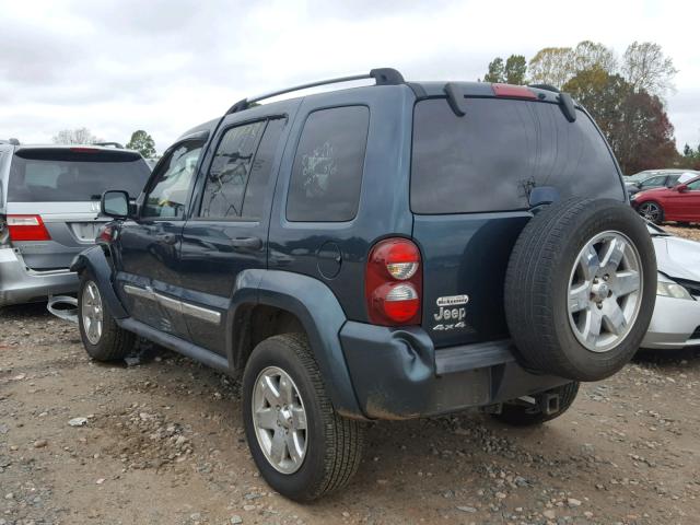 1J4GL58K65W597307 - 2005 JEEP LIBERTY LI GREEN photo 3