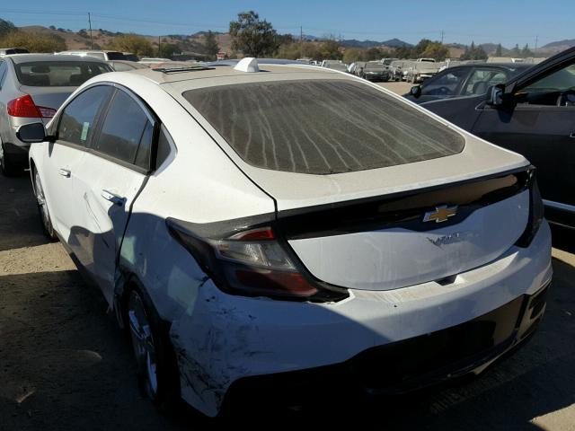 1G1RC6S58HU215147 - 2017 CHEVROLET VOLT LT WHITE photo 3