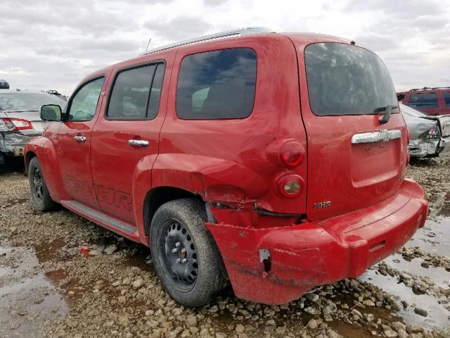 3GNBABFW9BS608096 - 2011 CHEVROLET HHR LT RED photo 3