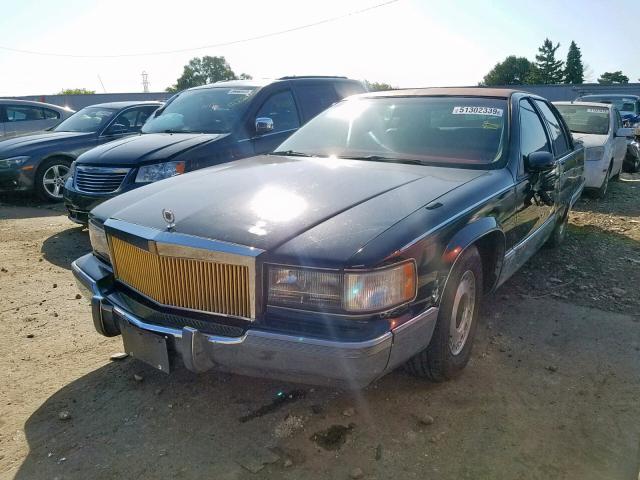 1G6DW52P4RR707654 - 1994 CADILLAC FLEETWOOD BLACK photo 2