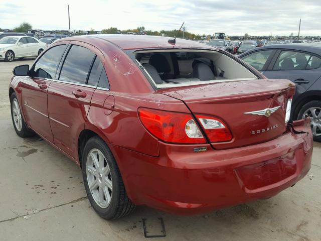 1C3LC56R18N192040 - 2008 CHRYSLER SEBRING TO BURGUNDY photo 3