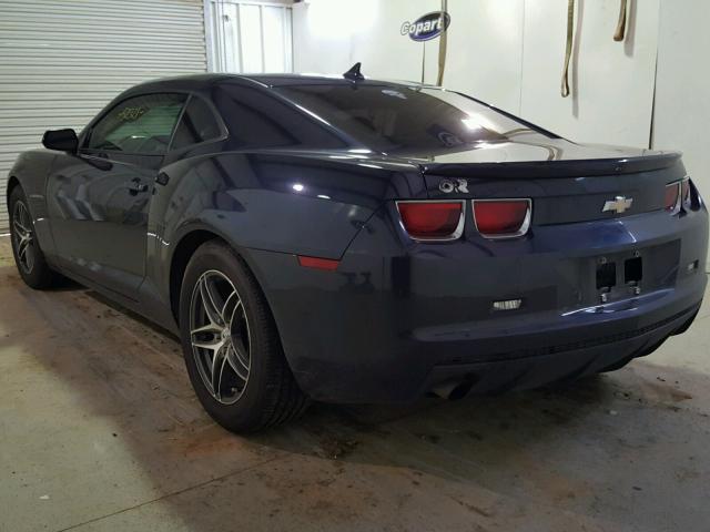 2G1FE1E37D9184622 - 2013 CHEVROLET CAMARO LS BLUE photo 3