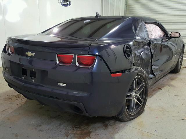 2G1FE1E37D9184622 - 2013 CHEVROLET CAMARO LS BLUE photo 4