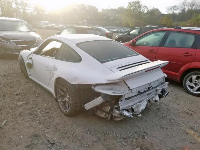 WP0AD29947S786406 - 2007 PORSCHE 911 TURBO WHITE photo 3