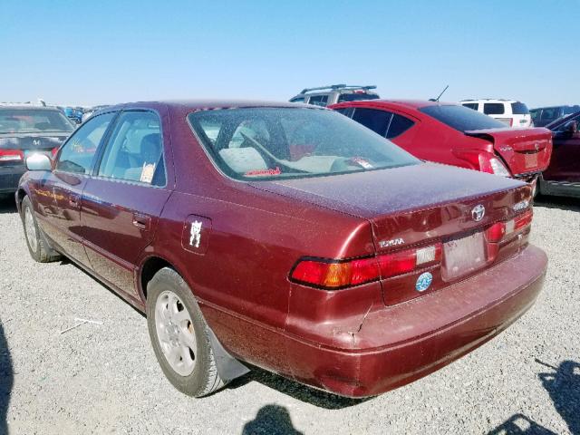 JT2BF22K0X0158892 - 1999 TOYOTA CAMRY LE BURGUNDY photo 3