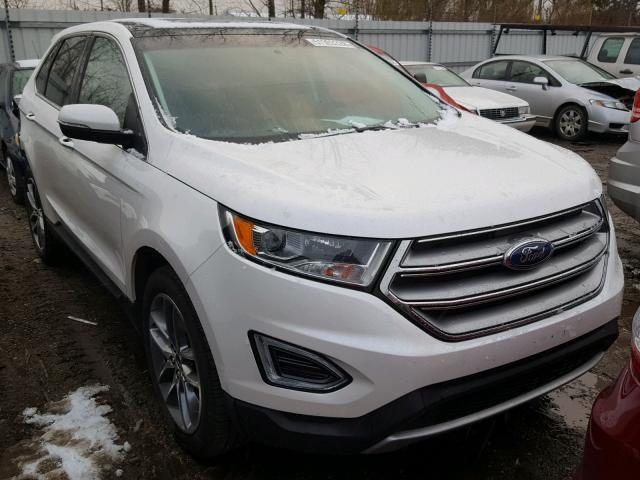 2FMTK4K9XFBC20162 - 2015 FORD EDGE TITAN WHITE photo 1