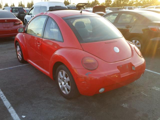 3VWDD21C23M429097 - 2003 VOLKSWAGEN NEW BEETLE წითელი ფოტო 3