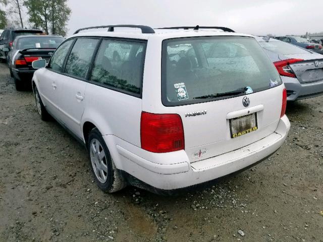 WVWNA63B3XE516403 - 1999 VOLKSWAGEN PASSAT GLS WHITE photo 3