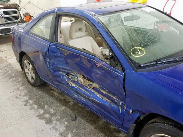 1HGEM22935L000812 - 2005 HONDA CIVIC EX BLUE photo 9