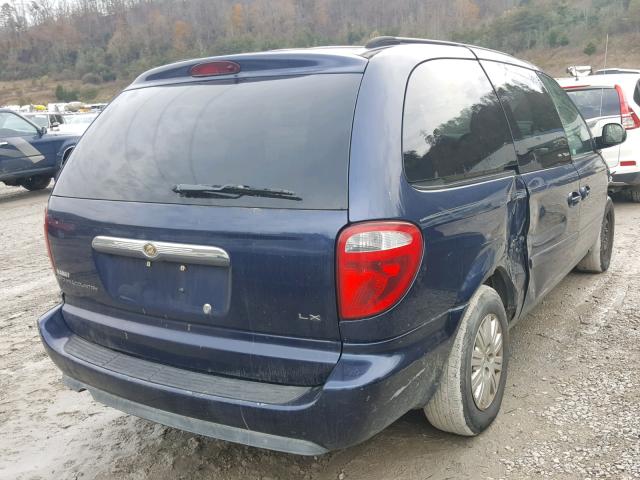 2A4GP44R56R771573 - 2006 CHRYSLER TOWN&COUNT BLUE photo 4