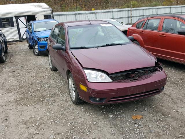 1FAHP37N27W212025 - 2007 FORD FOCUS ZX5 BURGUNDY photo 1