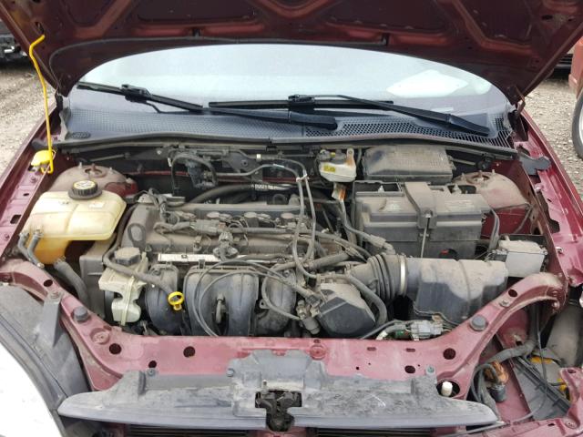 1FAHP37N27W212025 - 2007 FORD FOCUS ZX5 BURGUNDY photo 7