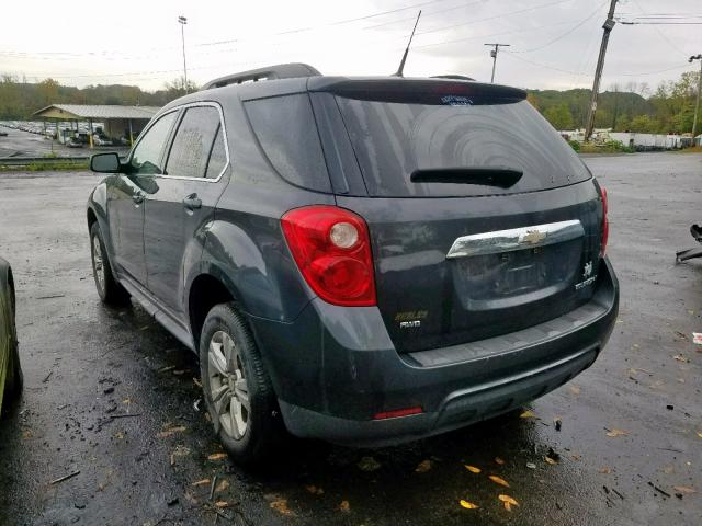 2CNFLEEW5A6237633 - 2010 CHEVROLET EQUINOX LT GRAY photo 3