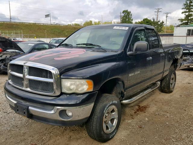 1D7HU18N73S187152 - 2003 DODGE RAM 1500 S BLACK photo 2