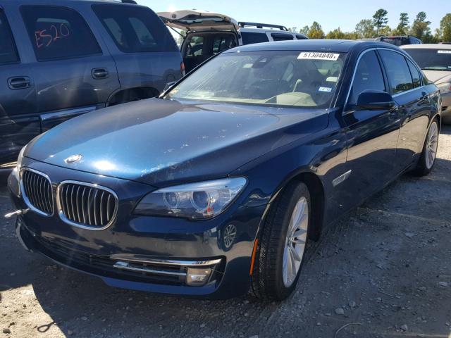 WBAYE8C50ED134255 - 2014 BMW 750 LI BLUE photo 2
