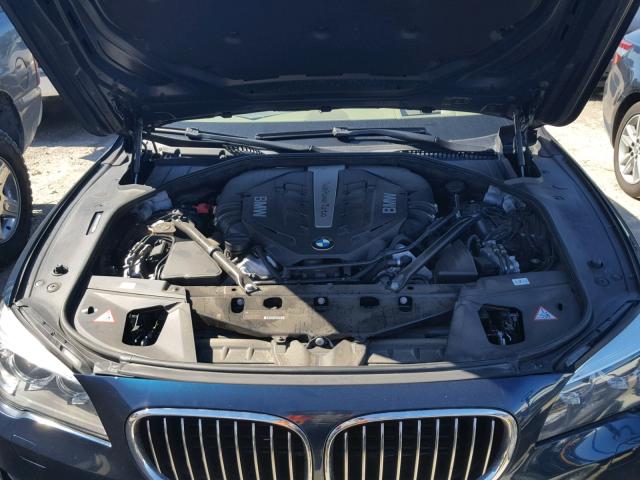 WBAYE8C50ED134255 - 2014 BMW 750 LI BLUE photo 7