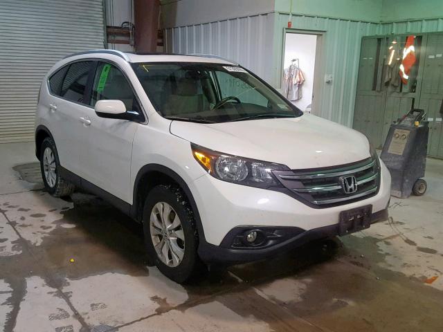 5J6RM4H72DL000990 - 2013 HONDA CR-V EXL WHITE photo 1