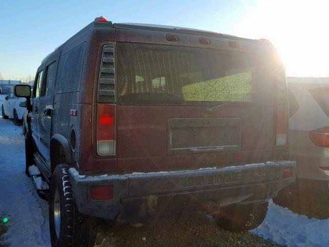 5GRGN23UX6H118382 - 2006 HUMMER H2 RED photo 3