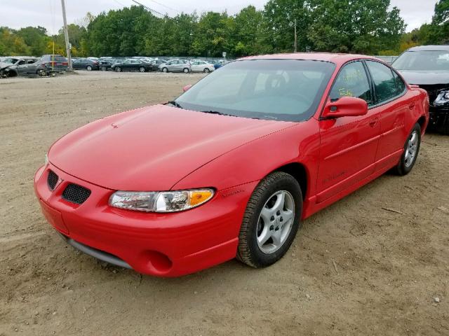 1G2WP52K0WF253704 - 1998 PONTIAC GRAND PRIX RED photo 2