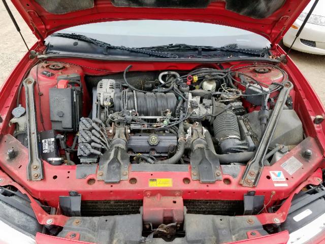 1G2WP52K0WF253704 - 1998 PONTIAC GRAND PRIX RED photo 7