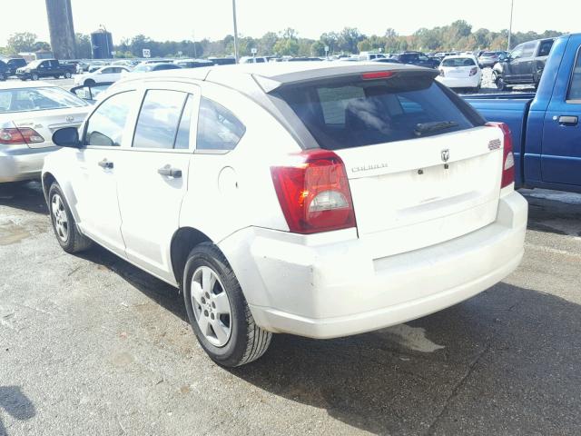 1B3HB28B28D558789 - 2008 DODGE CALIBER WHITE photo 3